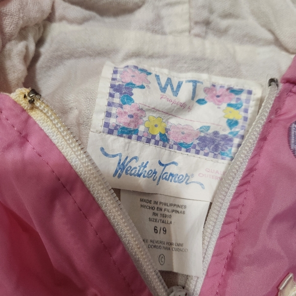 Vintage 80s Weather Tamer Baby Girl Jacket, Size 6-9months - Picture 3 of 5
